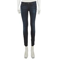 Pre-Owned Dolce & Gabbana Women's Low-Rise Dark-Rinse Skinny Jeans
