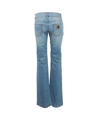 Pre-Owned Dolce & Gabbana Women's Cool Mid-Rise Flared-Leg Denim Jeans