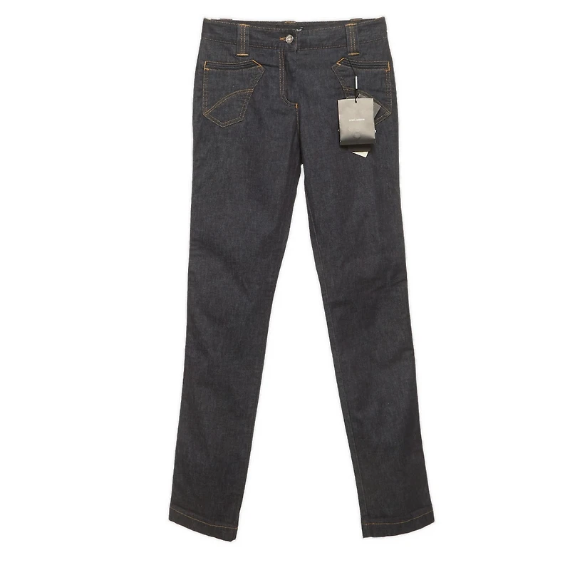 Pre-Owned Dolce & Gabbana Women's Slim Fit Mid Rise Jeans
