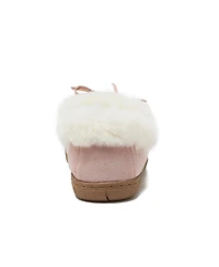 Lands' End Women's Fluffy Lined Indoor Outdoor Moccasin Slippers