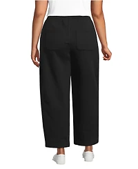 Lands' End Plus Serious Sweats High-Rise Barrel Pants