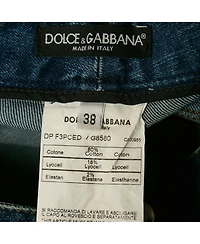 Pre-Owned Dolce & Gabbana Women's Faded Denim Straight Leg Jeans