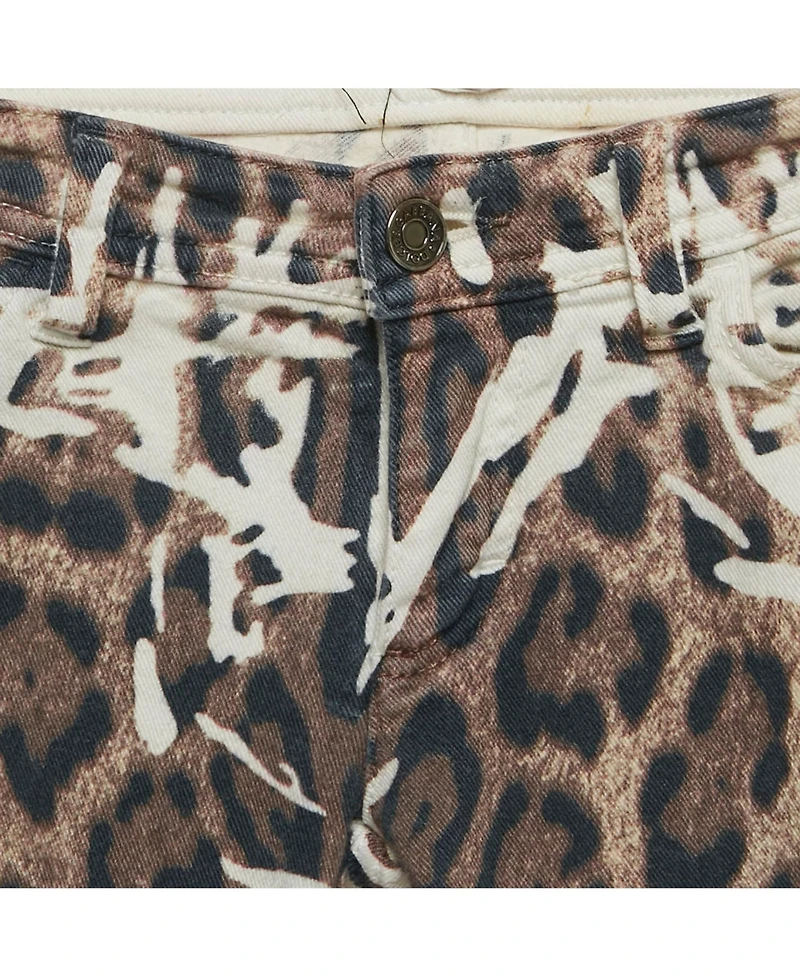 Pre-Owned Dolce & Gabbana Women's Leopard Print Denim Skinny Jeans