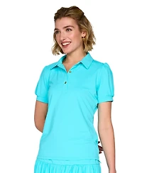 G Lifestyle Clothing Women's Golf, Tennis, Pickleball Puffy Short-Sleeve Polo Shirt