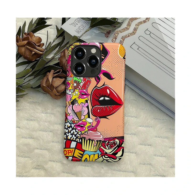 Lisen Sweet Temptation Dual-Layer Phone Case Compatible with Apple iPhone 15 Pro Max
