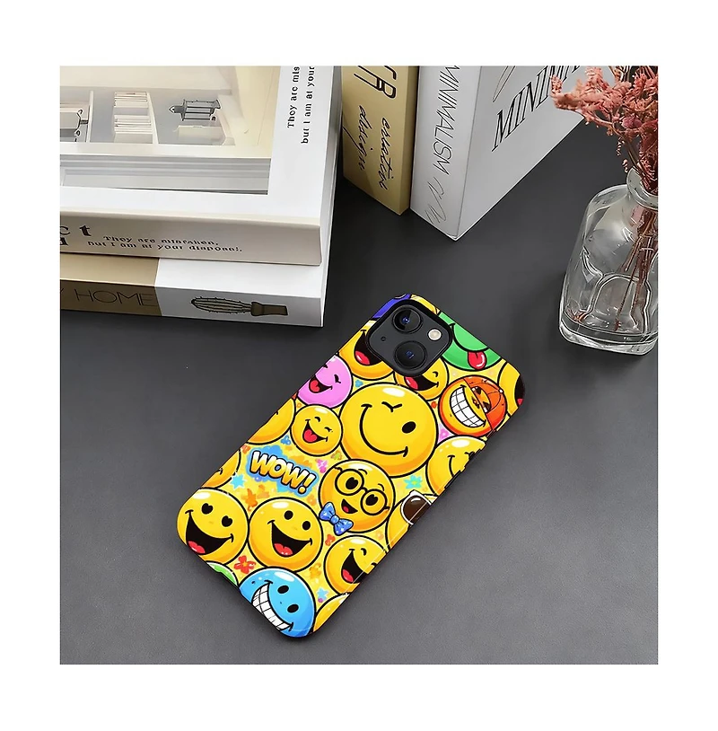 Lisen 2-Layer Smile Riot Phone Case Compatible with Apple iPhone 17 Pro Max
