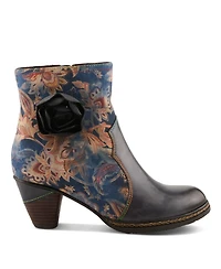L'Artiste Women's Spring Step Naima Heeled Booties with Leather Upper