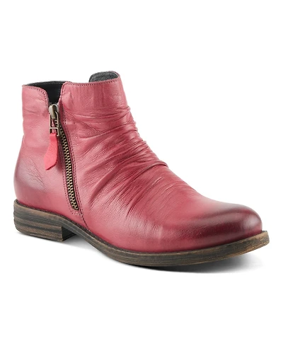 Spring Step Women's Marquis Ankle Bootie with Leather Upper