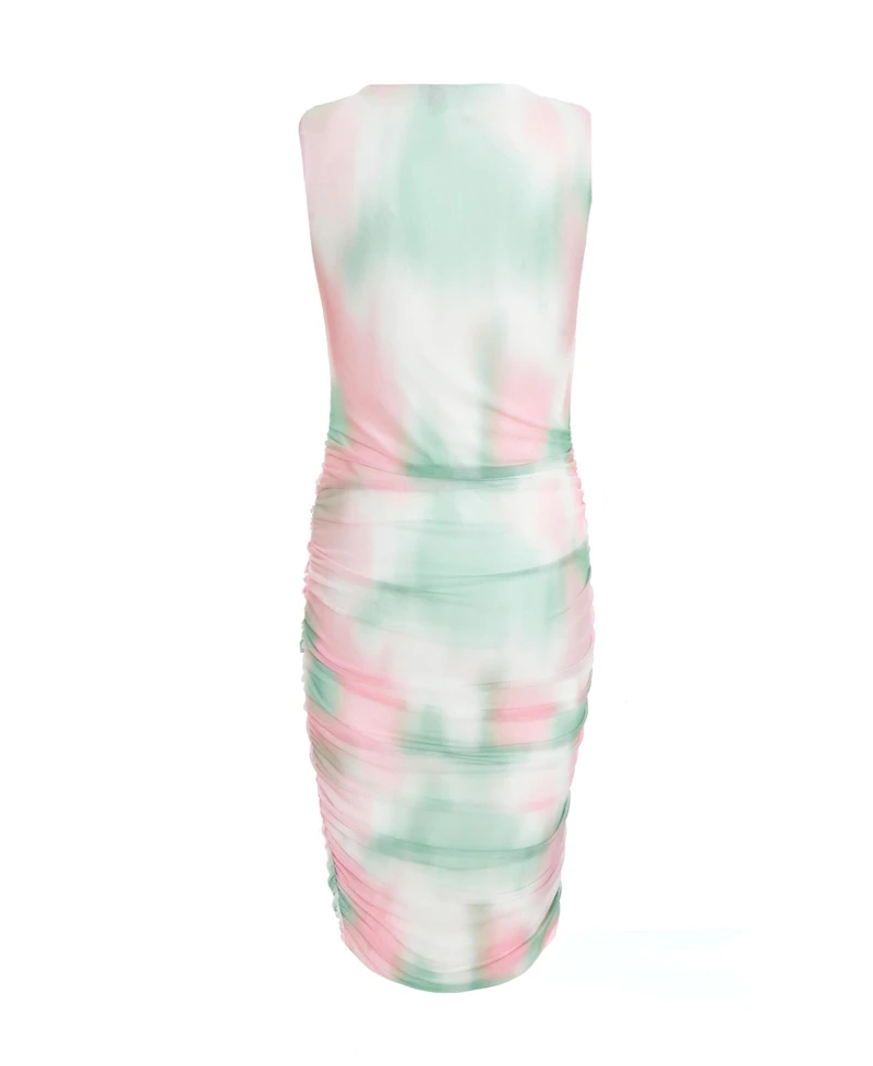 Quiz Women's Mesh Ruched Mini Dress