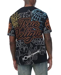 True Religion Men's Logo Tee Graphic Puff-Print T-Shirt