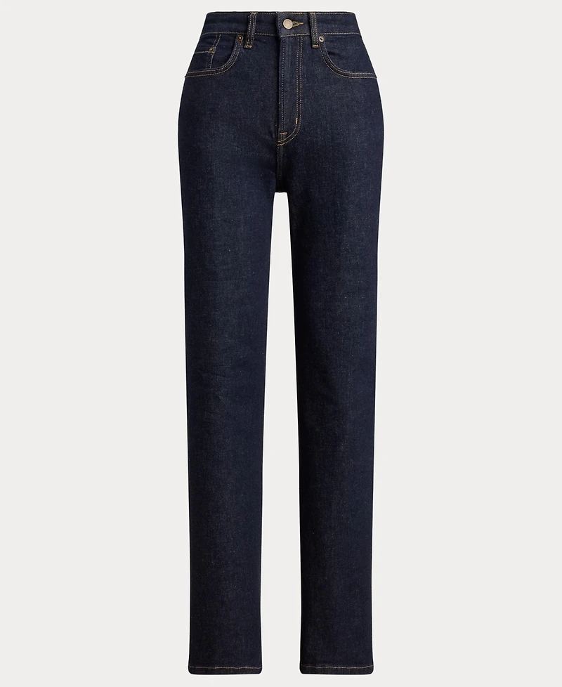 Lauren Ralph Women's High-Rise Straight-Leg Jeans
