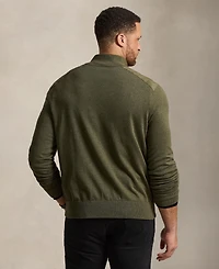 Polo Ralph Lauren Men's Big & Tall Hybrid Full-Zip Mockneck Channel-Quilted Cardigan