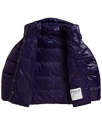 Polo Ralph Lauren Girls' 7-16 Glossy Down Hooded Jacket