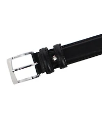 Trafalgar Vincenzo Italian Leather Contrast-Stitch 35mm Belt