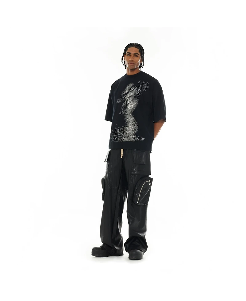 Hvman Chosen To Prevail x Cult Men's Graphic Heavyweight Oversized-Fit T-Shirt "Beauty"