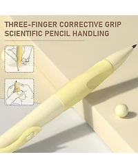 Four Candies 2.0mm Handwriting Pencils for Kids, 4Pieces Cute Mechanical with 44 Lead Refills and Sharpener Eraser