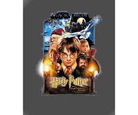Harry Potter Men's Sorcerer's Stone Movie Poster Relaxed-Fit Graphic T-Shirt