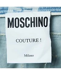 Moschino Women's Mid-Rise Straight-Leg Light-Rinse Denim Jeans