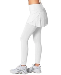 Lucky Love Women's Fast Pace Pleated Wrap-Around Skort