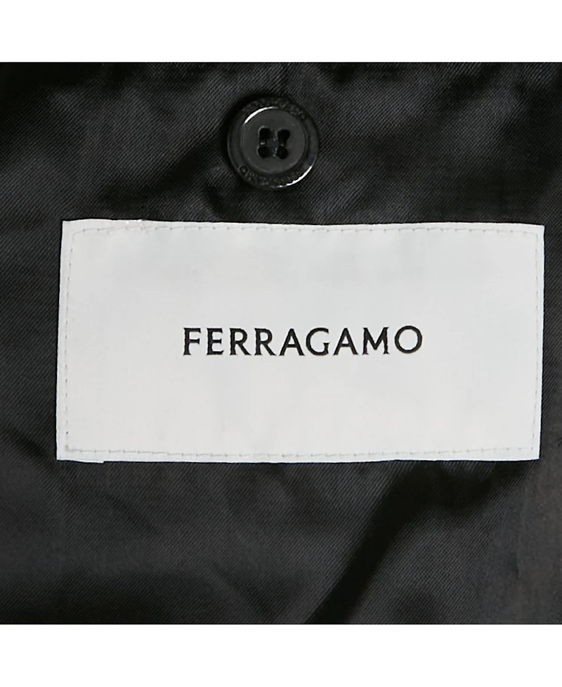 Pre-Owned Salvatore Ferragamo Men's Leather Slim-Cut Single-Breasted Blazer