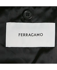 Pre-Owned Salvatore Ferragamo Men's Leather Slim-Cut Single-Breasted Blazer