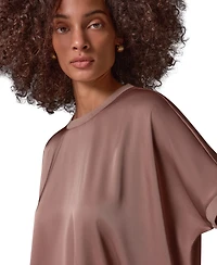Donna Karan Weekend Women's Crewneck Boxy Blouse