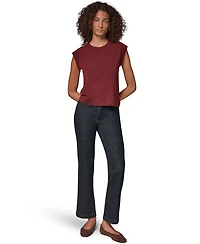 Donna Karan Weekend Women's Extended Shoulder Sleeveless Crewneck Sweater