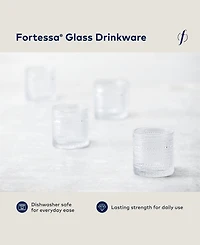 Fortessa Jupiter 13.9 Oz Triple Old-Fashioned Glass 6-Piece Set