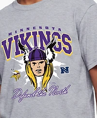 Champion Big Boys and Girls Heather Gray Minnesota Vikings Disney X T-Shirt