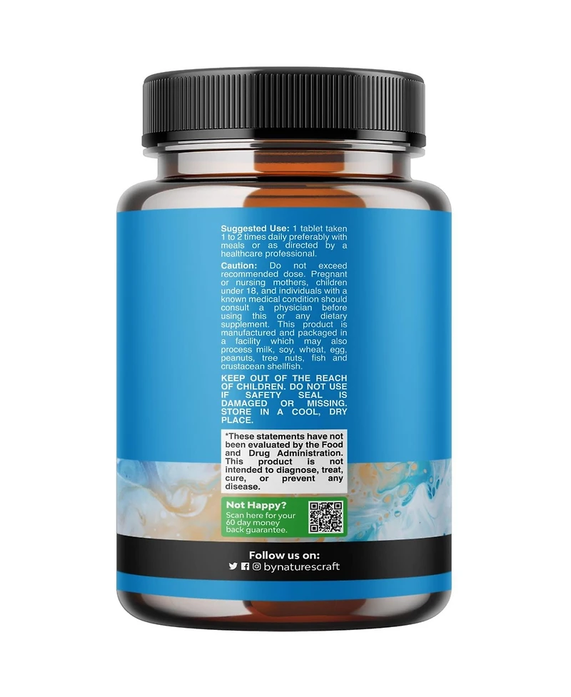 Nature's Craft Plant Sterols and Stanols Beta Sitosterol Supplement for Men, 500 Milligram, 30 Capsules
