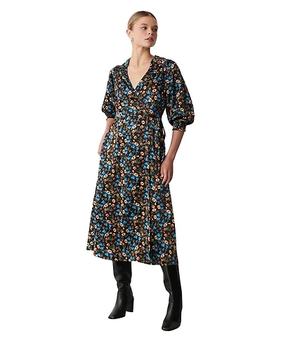 Finery London Women's Kiera Floral-Print Midi Short-Sleeve Dress