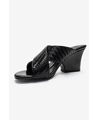 Prologue Shoes Women's Lavean Cross Strap Wedge Sandal
