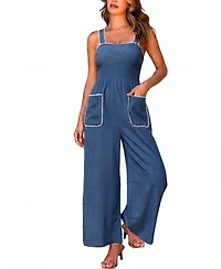 Cupshe Women's Ric Rac Trim Square Neck Wide-Leg Jumpsuit