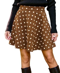 Cupshe Women's Polka Dot High-Waisted A-Line Mini Skirt
