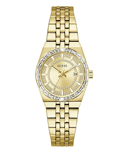 Guess Women's Quartz Gold-Tone Stainless Steel Watch 32mm