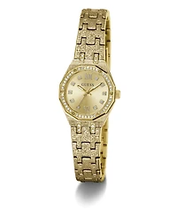 Guess Women's Quartz Gold-Tone Stainless Steel Watch 25mm