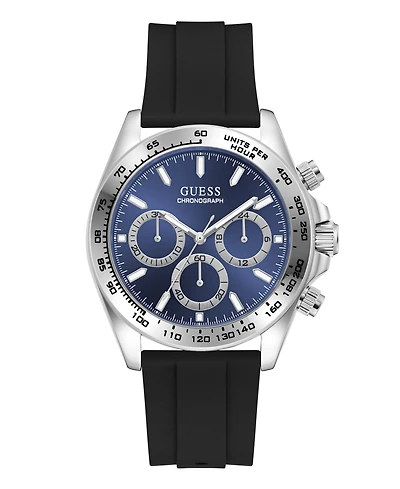 Guess Men's Quartz Black Stainless Steel Watch 42mm