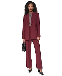 Dkny Women's Shoulder-Padded One-Button Notch-Collar Blazer