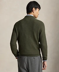 Polo Ralph Lauren Men's Quarter-Zip Polo-Collar Regular-Fit Wool Sweater