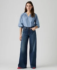 Levi's Women's Middy Mid-Rise Wide-Leg Retro Jeans