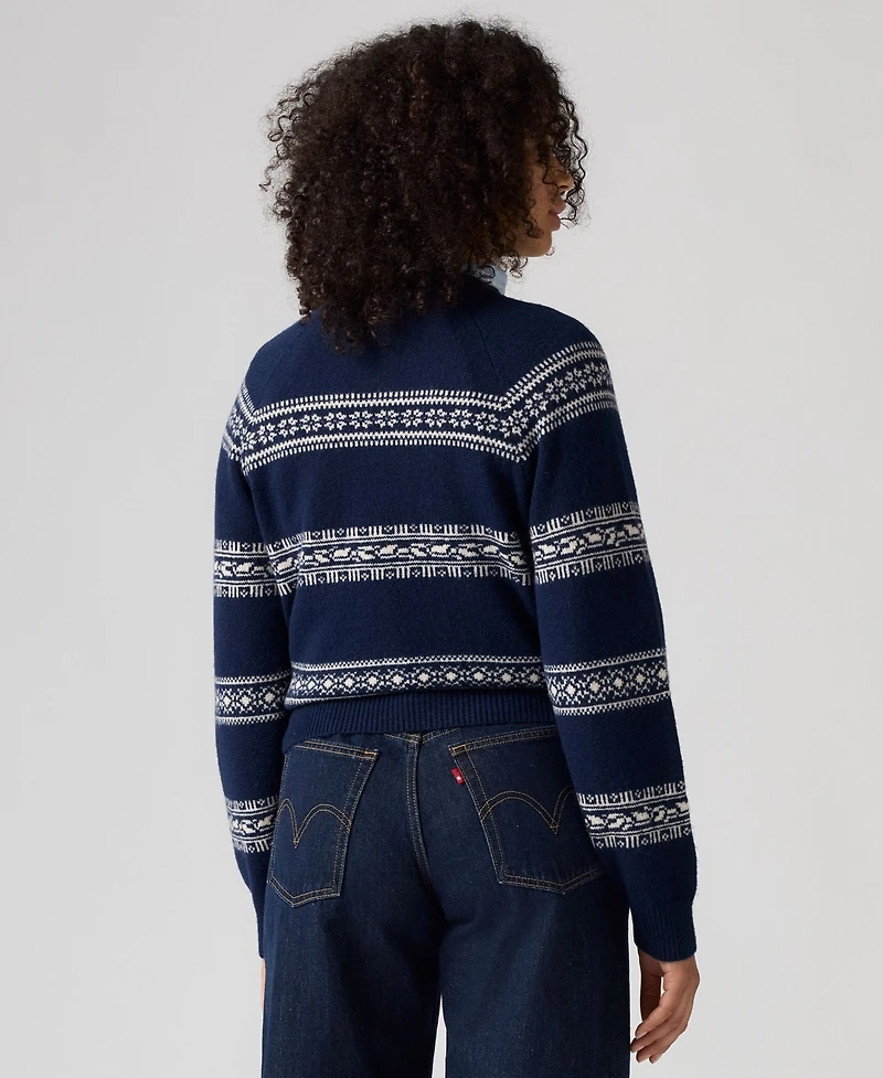 Levi's Women's Jolie Fair Isle Wool-Blend Crewneck Sweater