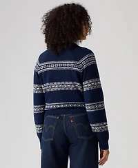 Levi's Women's Jolie Fair Isle Wool-Blend Crewneck Sweater