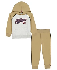 Tommy Hilfiger Toddler Boys' 2T-5T Hoodie and Joggers, 2-Piece Set