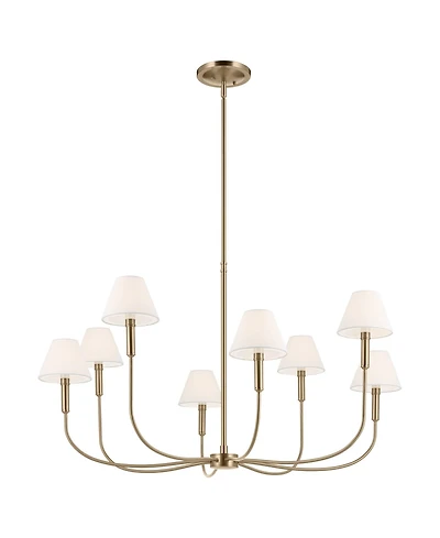 Kichler Eadie 41.25 Inch 8 Light Chandelier in Champagne Bronze