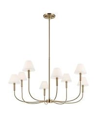 Kichler Eadie 41.25 Inch 8 Light Chandelier in Champagne Bronze