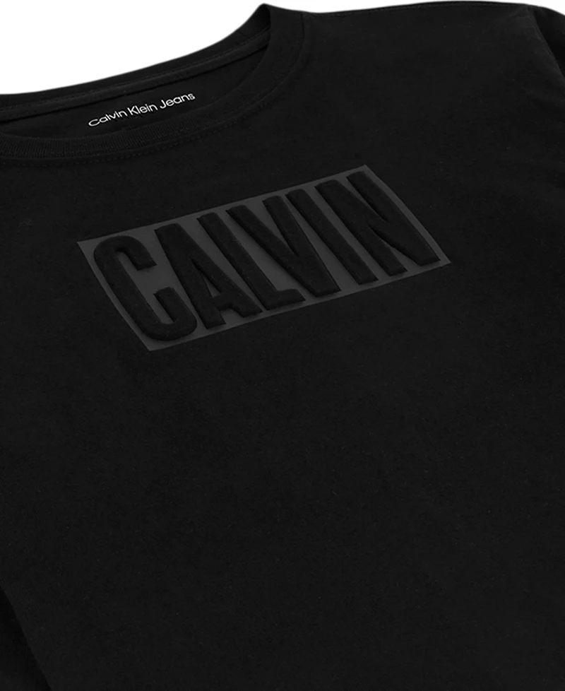 Calvin Klein Boys' Impact Long-Sleeve Crewneck T-Shirt