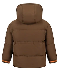 S Rothschild & Co Baby Boys' Sherpa-Lined Quilted Hooded Jacket