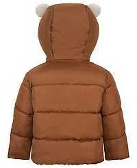 S Rothschild & Co Baby Boys' Hooded Puffer Fox Jacket
