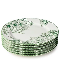 Certified International Winter Evergreen Dinner Plates, Set of 6