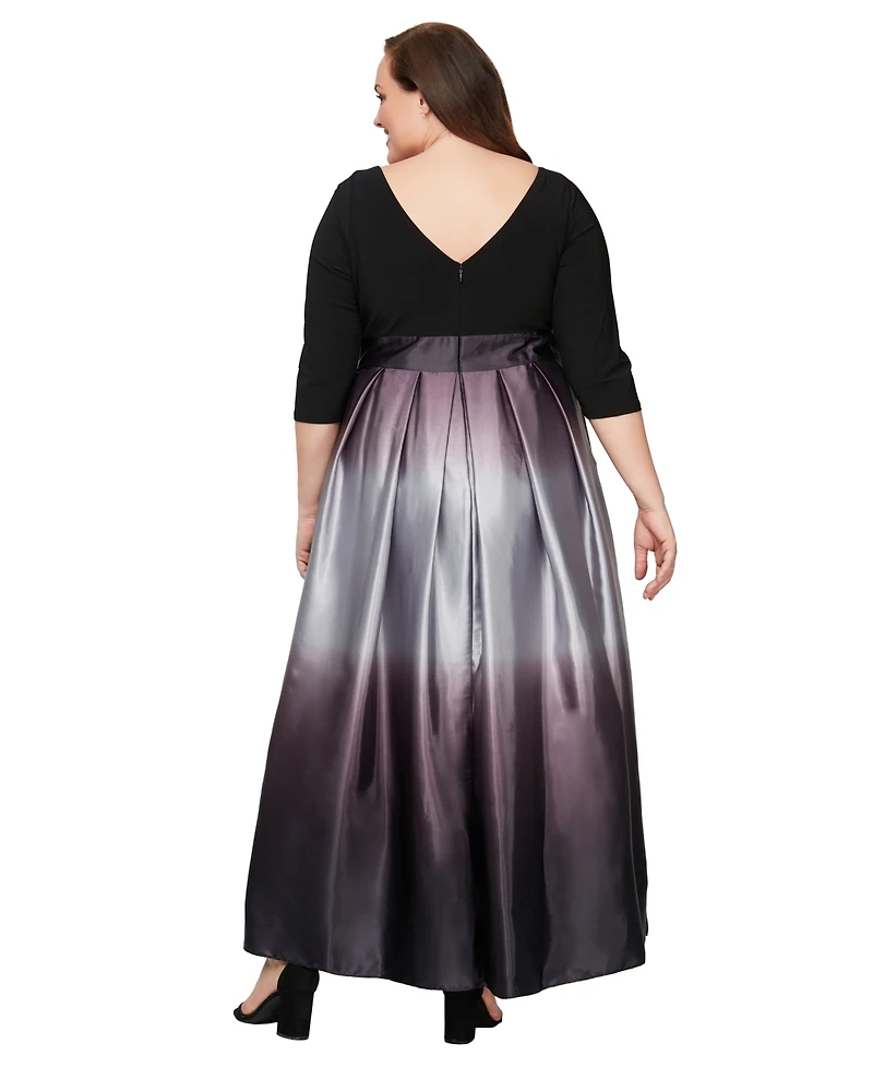 Sl Fashions Plus Ombre Ballgown